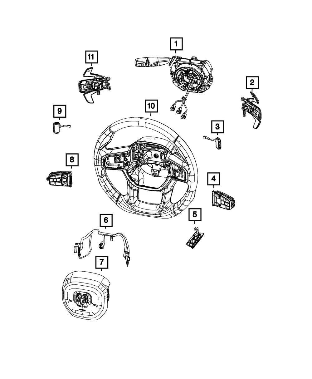 Genuine Mopar® | 17014348-02C CLOCK SPRING  | Overnight Shipping
